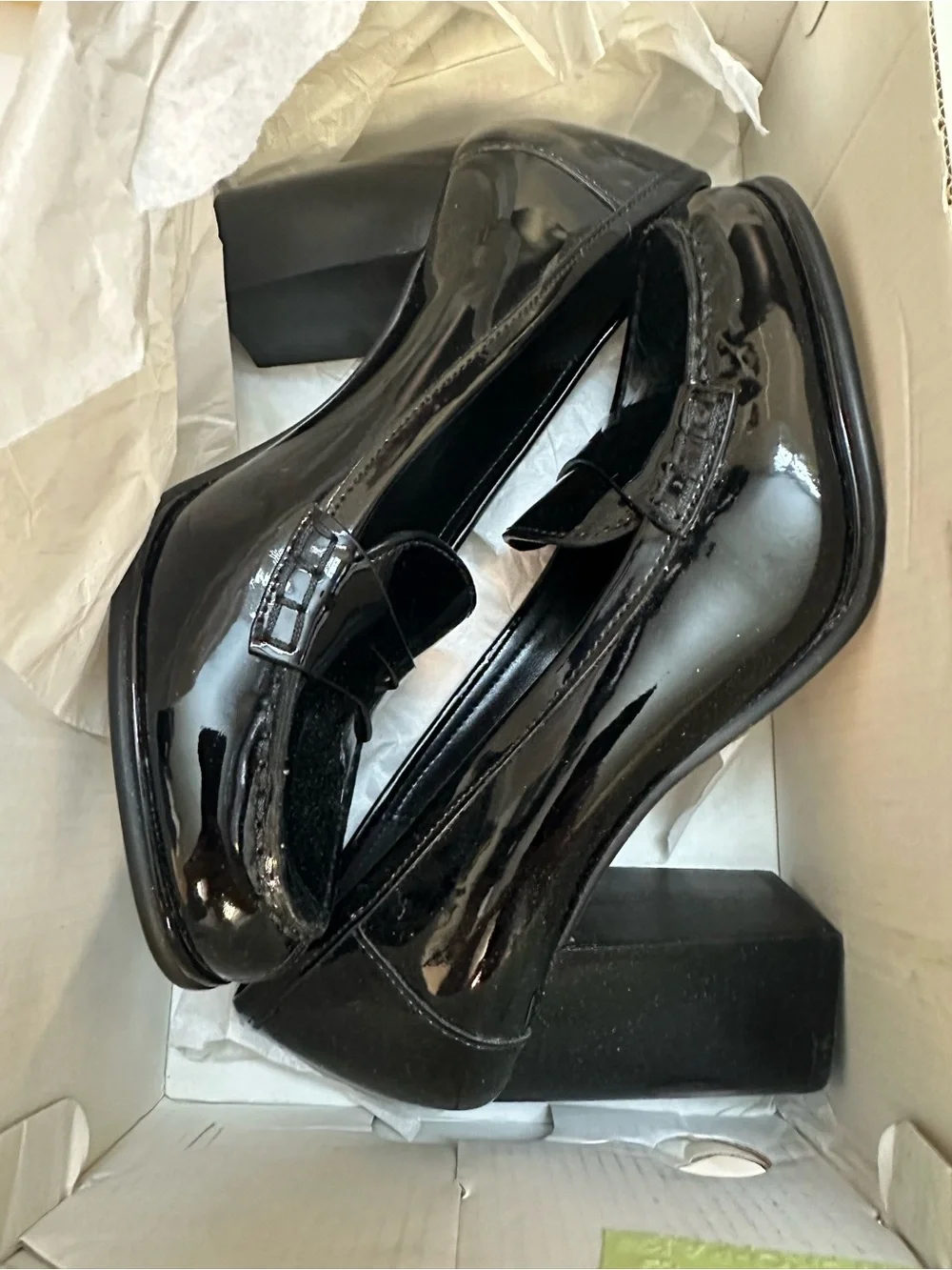 Michael Kors Buchanan Mid Loafer Women’s Black Patent Shoes US 5.5M NIB
